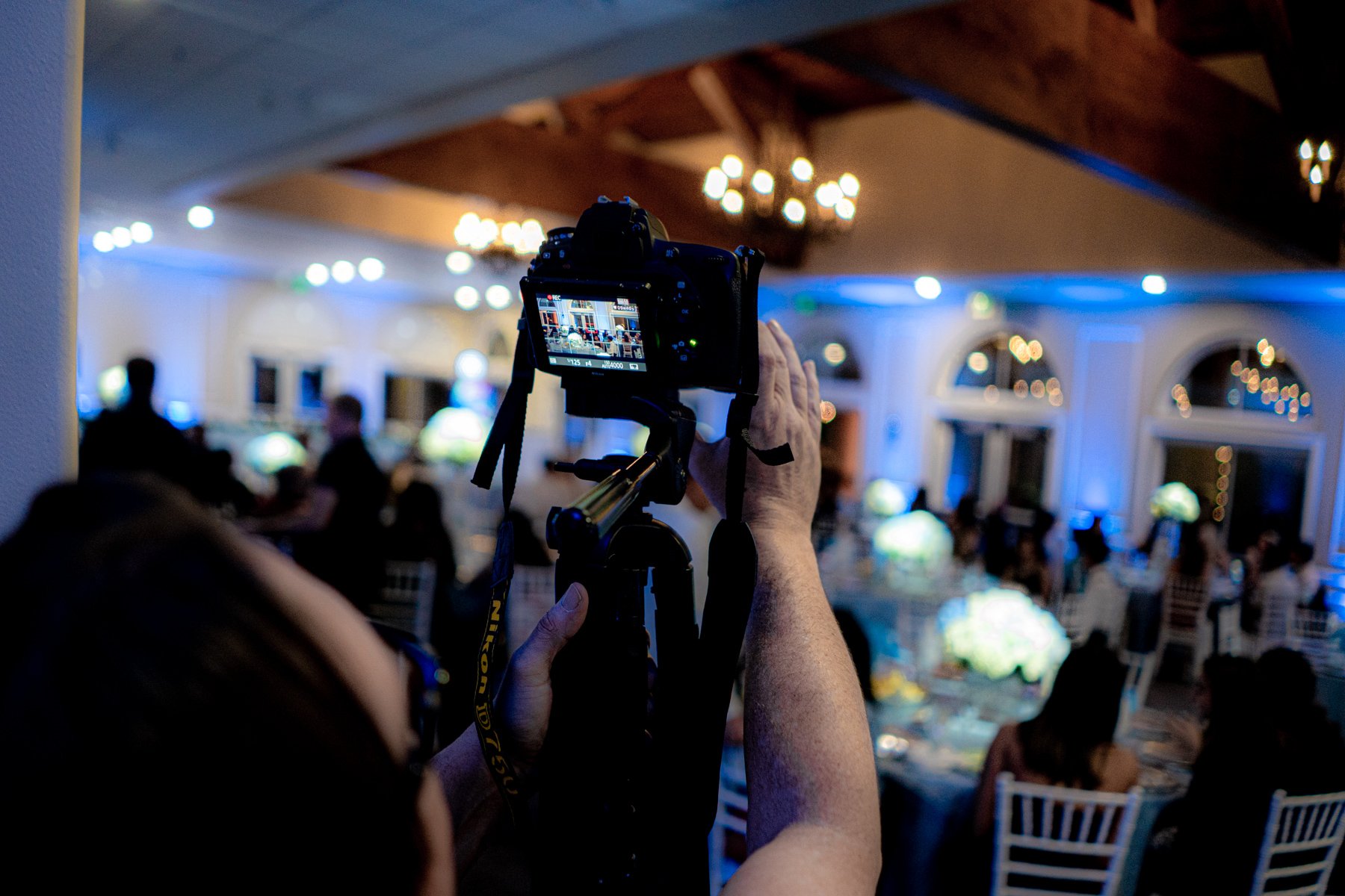 Photographer shooting an event