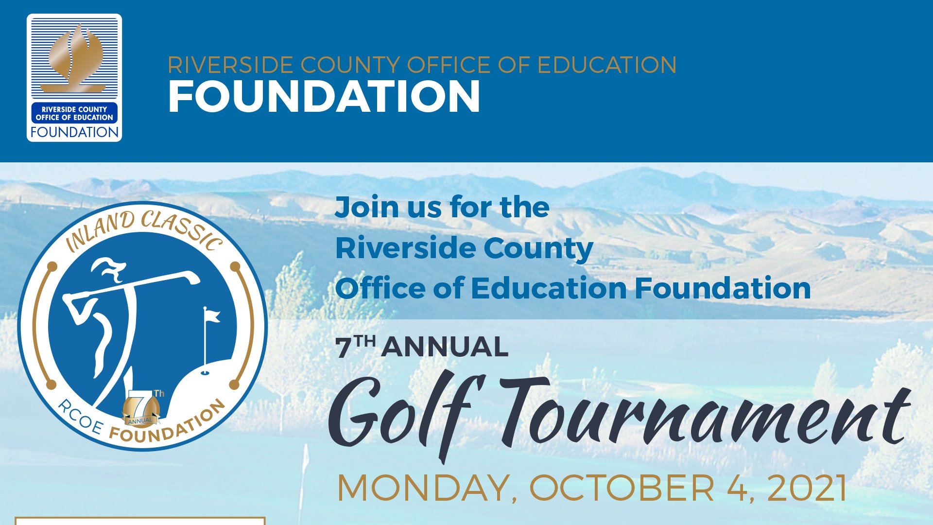RCOE Foundation Golf Flyer