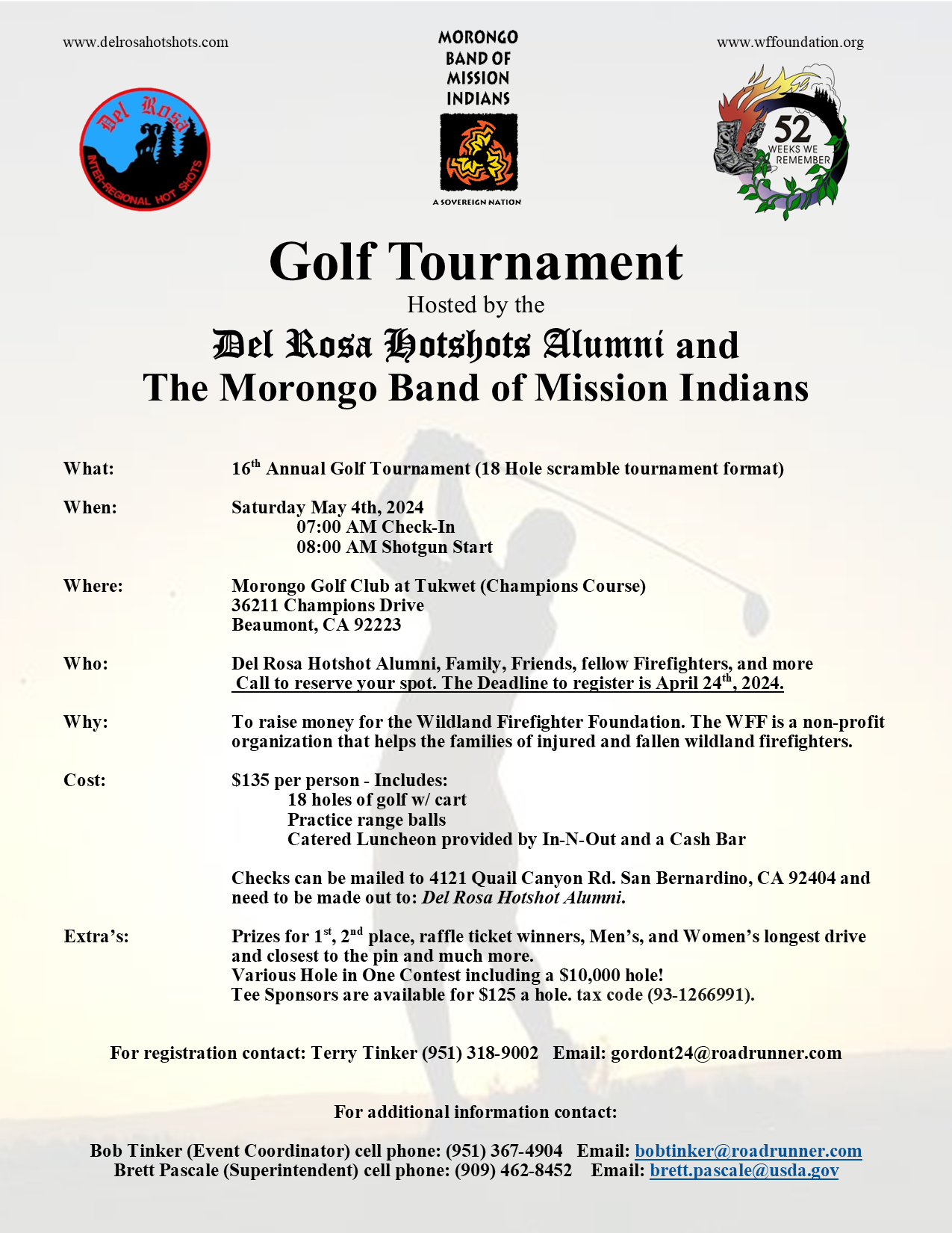 Del Rosa Hotshots Alumni & MBMI Tournament May 4 2024